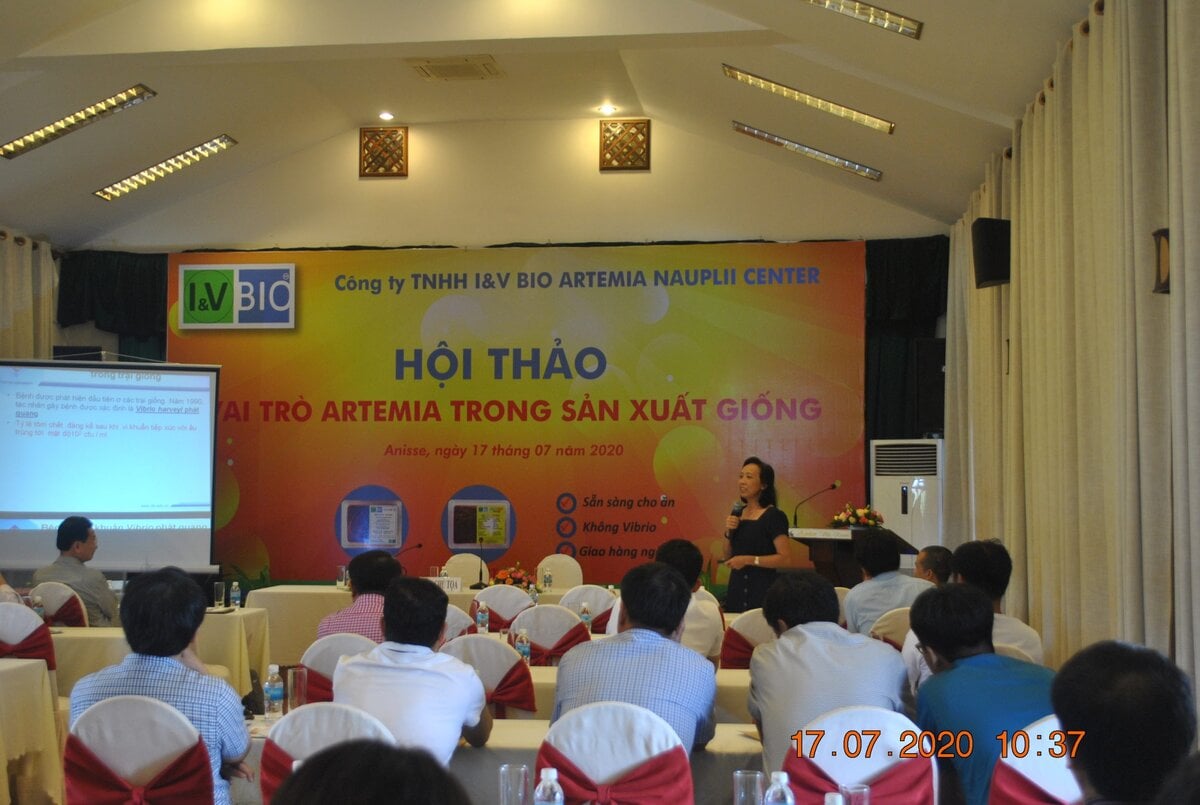 hoi thao vai tro cua artemia trong san xuat tom giong 1